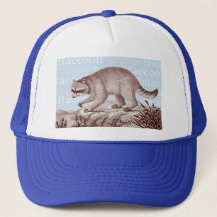 Gorra De Camionero Casquillo del mapache - grande para los amantes