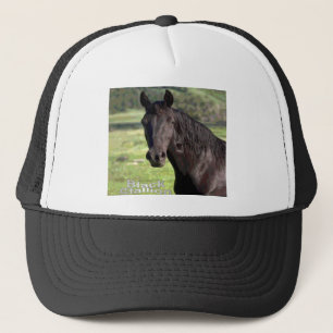 Gorra De Camionero Casquillo del Negro-Semental