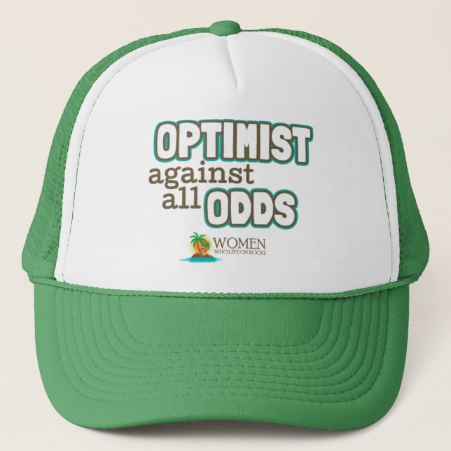 Gorra De Camionero Casquillo del optimista de la isla (verde) (Anverso)