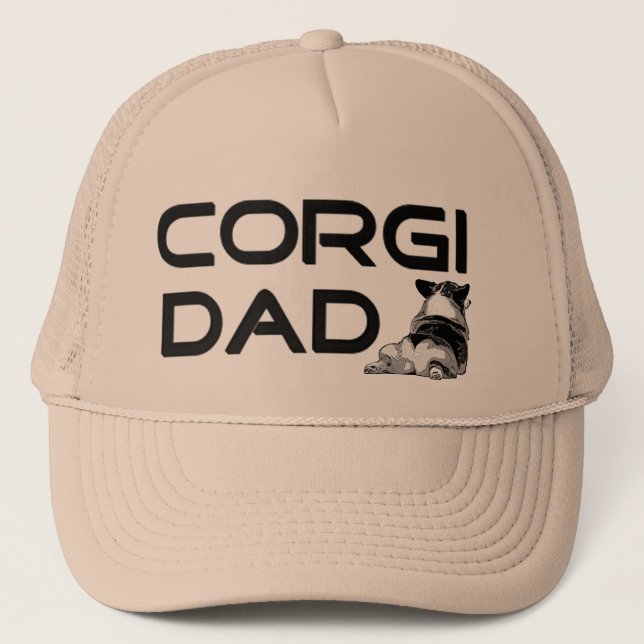 Gorra De Camionero Casquillo del papá del Corgi (Anverso)