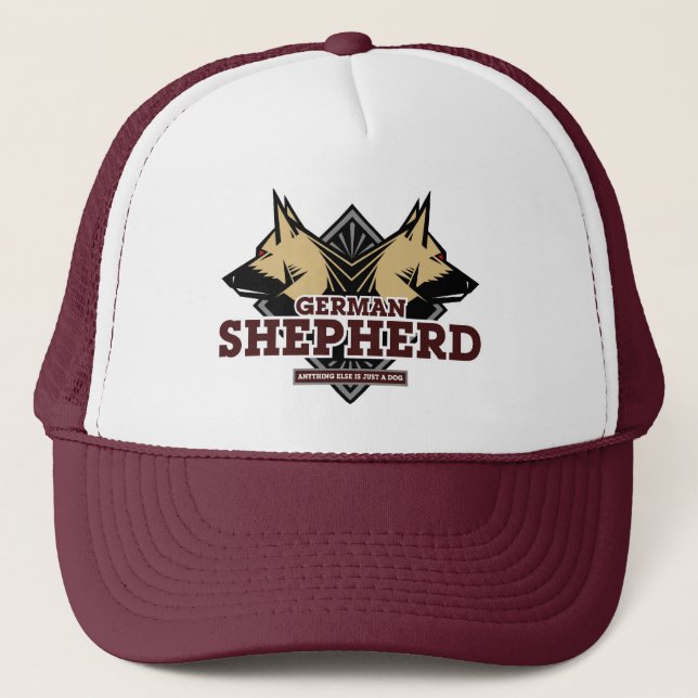 Gorra De Camionero Casquillo del pastor alemán (Anverso)