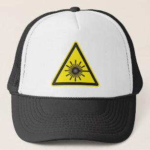 Gorra De Camionero Casquillo del símbolo amonestador de laser