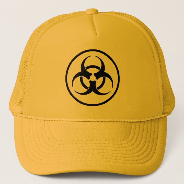 Gorra De Camionero Casquillo del símbolo del Biohazard (Anverso)