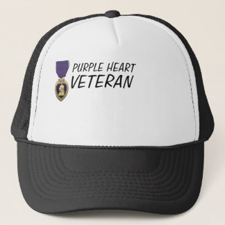 GORRA DE CAMIONERO CASQUILLO DEL VETERANO DE PURPLE HEART