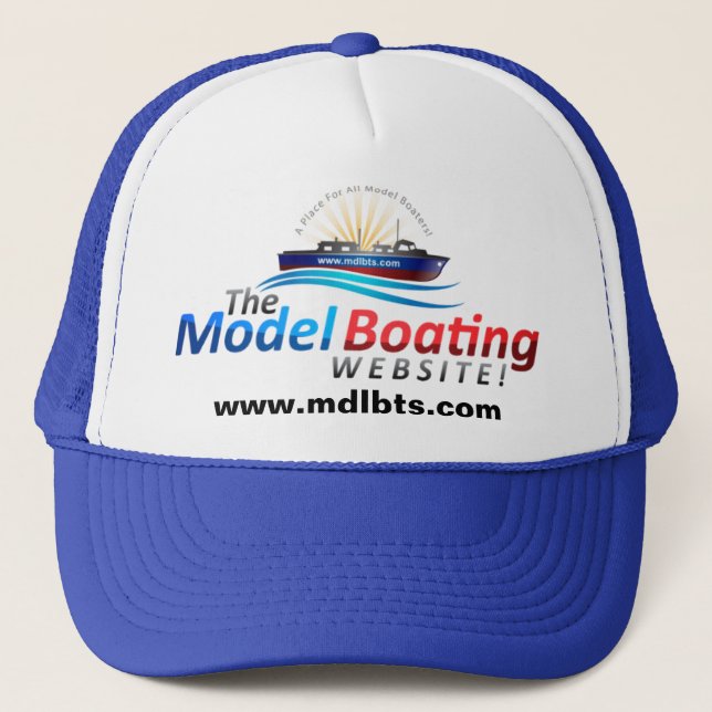 Gorra De Camionero ¡Casquillo del Web site de los barcos modelo! (Anverso)