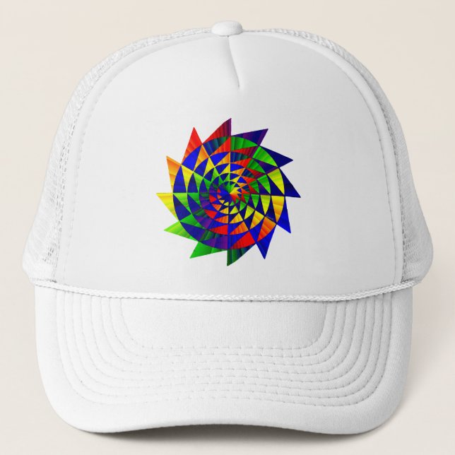 Gorra De Camionero Casquillo doble del arco iris (Anverso)