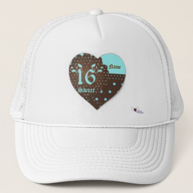 Gorra De Camionero Casquillo dotado del dulce dieciséis - (Anverso)