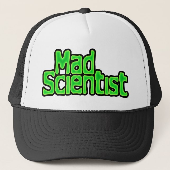 Gorra De Camionero Casquillo enojado del científico (Anverso)
