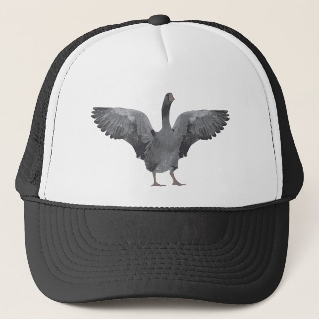 Gorra De Camionero Casquillo gris del ganso (Anverso)