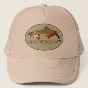 Gorra De Camionero Casquillo ilustrado de "StinkyTrout.com" de la