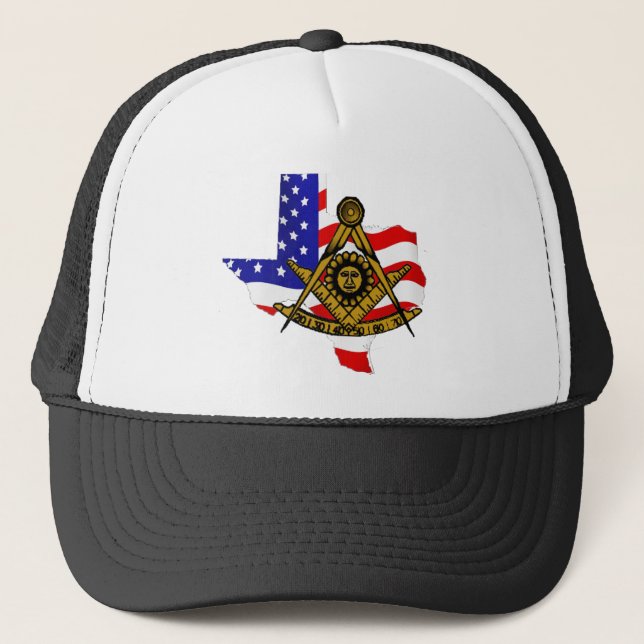 Gorra De Camionero Casquillo masónico de Tejas (Anverso)