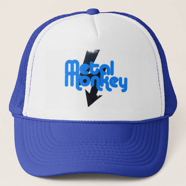 Gorra De Camionero casquillo metalizado del relámpago del mono (Anverso)