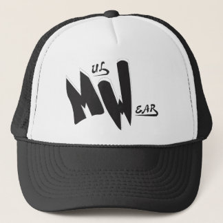 Gorra De Camionero Casquillo negro y blanco del logotipo del MW