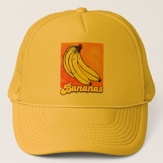 Gorra De Camionero Casquillo retro de los plátanos (Anverso)