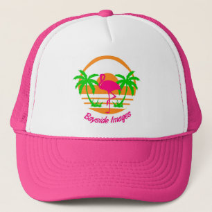 GORRA DE CAMIONERO CASQUILLO ROSADO DEL FLAMENCO DE LAS IMÁGENES DE
