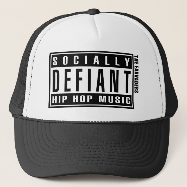 Gorra De Camionero Casquillo social desafiante (Anverso)
