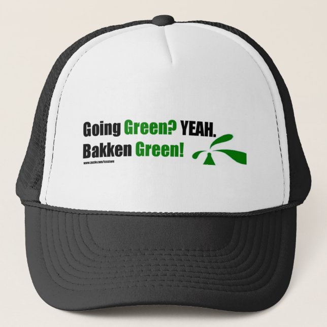 Gorra De Camionero Casquillo verde de Bakken (Anverso)