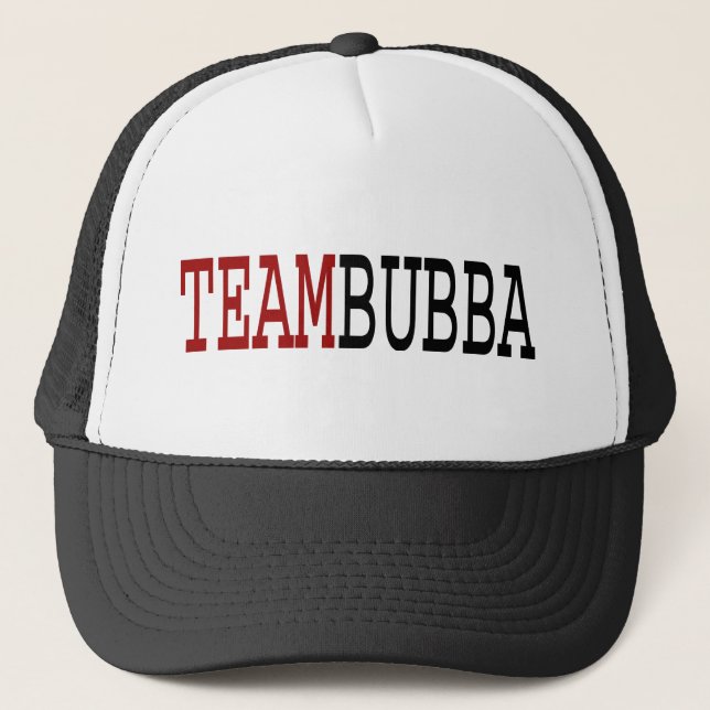 Gorra De Camionero Casquillos del deporte del EQUIPO BUBBA (Anverso)