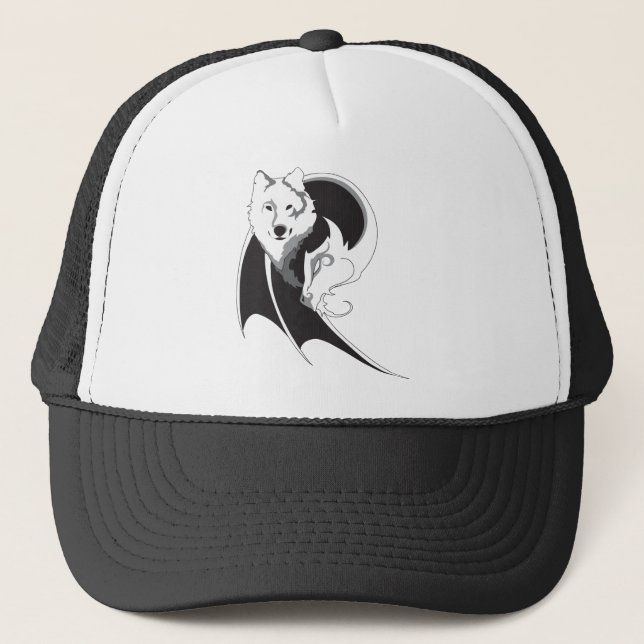 Gorra De Camionero Casquillos del lobo y del dragón (Anverso)