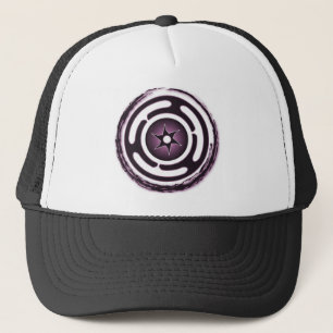 Gorra De Camionero Casquillos (púrpuras) de la rueda de Hecate