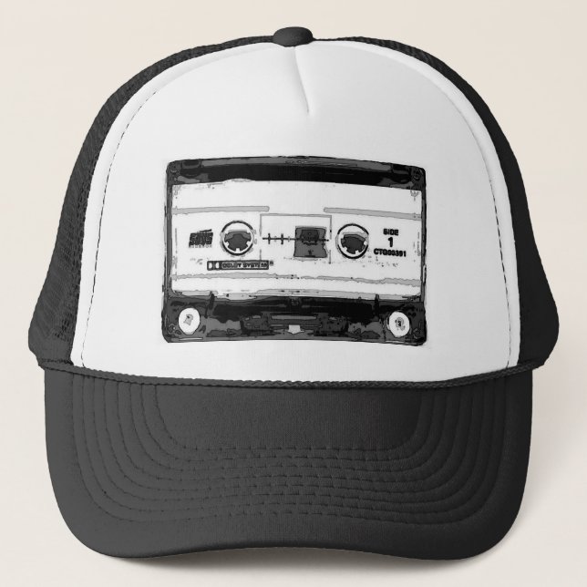 Gorra De Camionero Cassette de arte pop (Anverso)