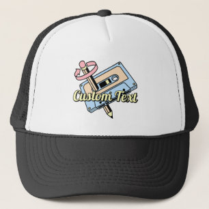 Gorra De Camionero Cassette de audio con lápiz