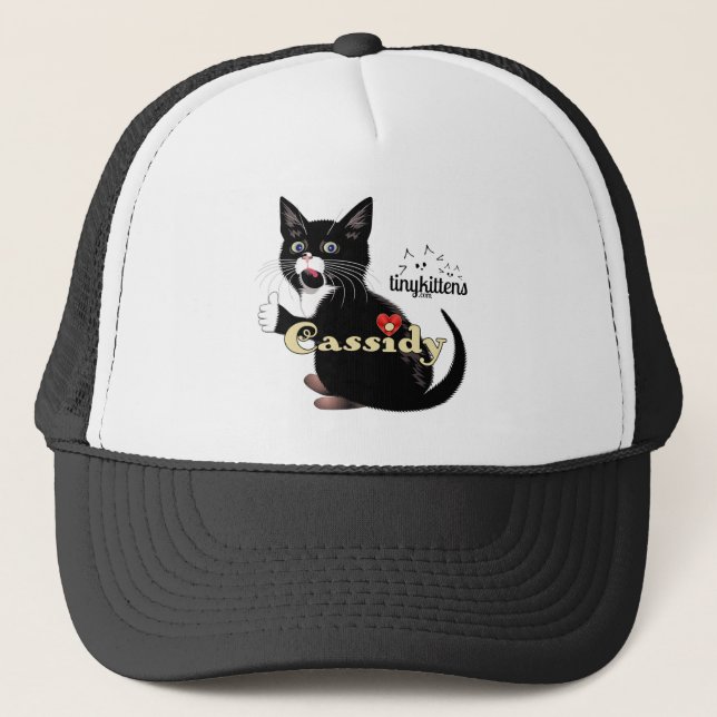 Gorra De Camionero Cassidy TinyKittens (Anverso)
