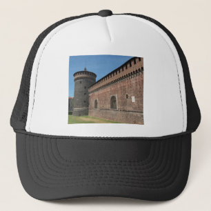 Gorra De Camionero Castello Sforzesco (castillo de Sforza) en Milano,