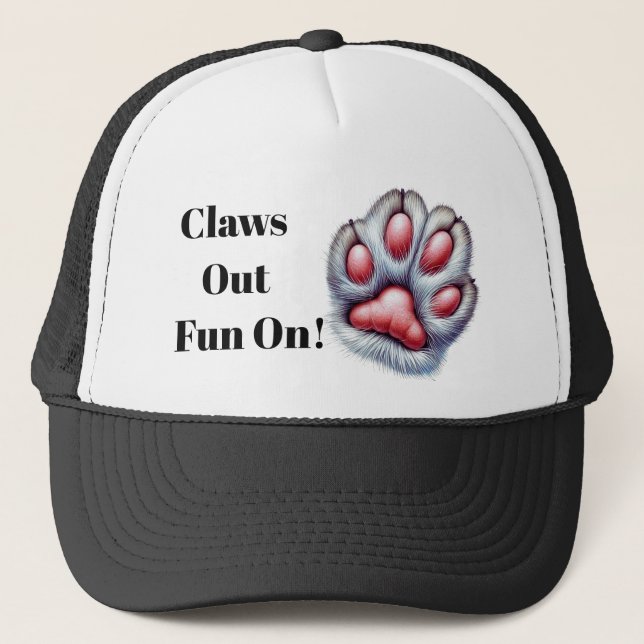 Gorra De Camionero Cat Claw Hat – Cute & Fun (Anverso)
