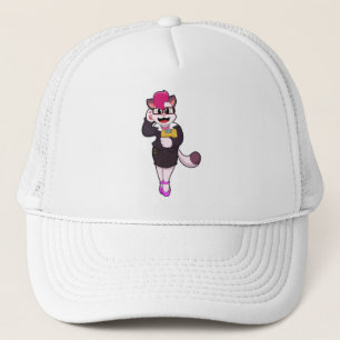 Gorra De Camionero Cat como secretario con Notepad