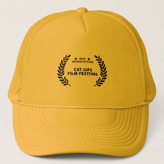 Gorra De Camionero Cat Gifs Film Festival Winner Best Motion Picture (Anverso)