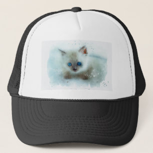 Gorra De Camionero Cat Kitten Mascota Kitty Young Cat Animal Feline