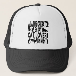 Gorra De Camionero Cat Lover Lathe Operator