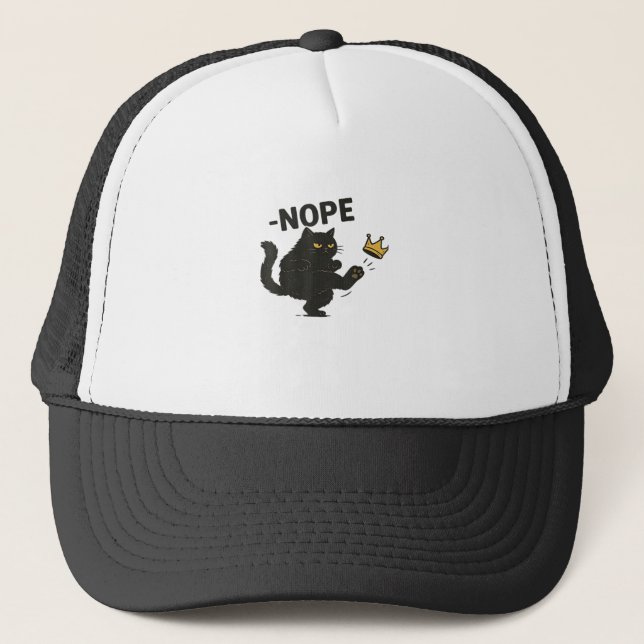 Gorra De Camionero Cat No Kings In America  (Anverso)