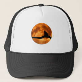 Gorra De Camionero Cat on Log Sunset -cap