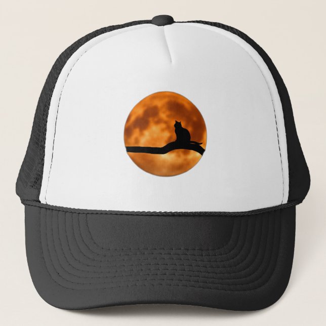 Gorra De Camionero Cat on Log Sunset -cap (Anverso)