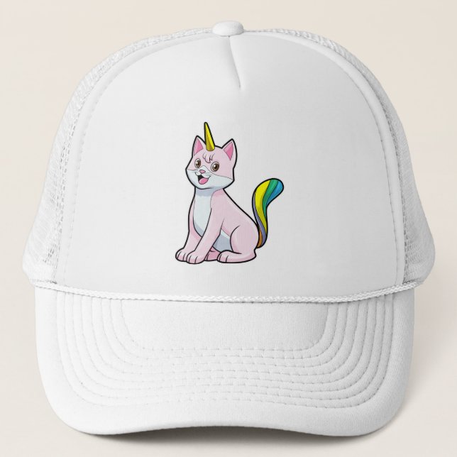 Gorra De Camionero Cat Unicorn (Anverso)