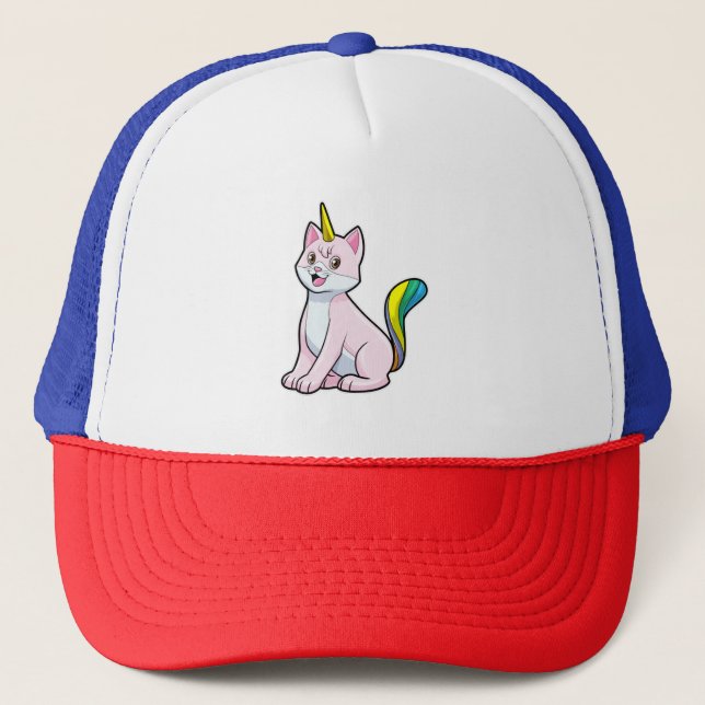 Gorra De Camionero Cat Unicorn (Anverso)