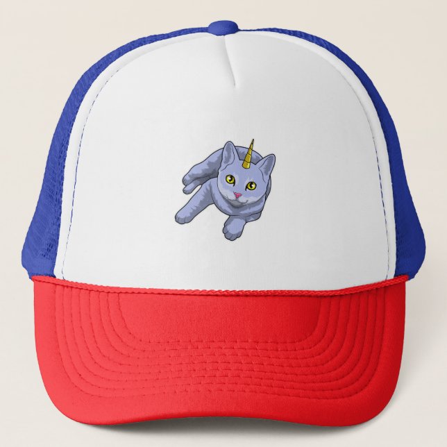 Gorra De Camionero Cat Unicorn (Anverso)