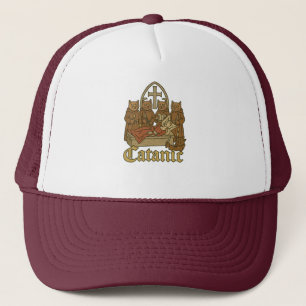 Gorra De Camionero Catánico - Meme medieval de culto al gato