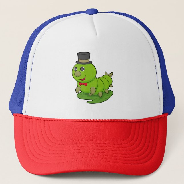 Gorra De Camionero Caterpillar como Caballero con Cilindro (Anverso)