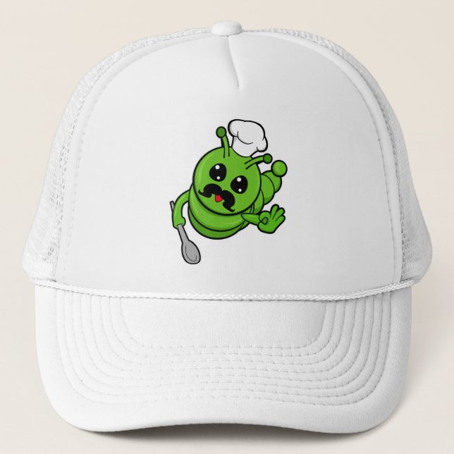 Gorra De Camionero Caterpillar como cocinar con cuchara (Anverso)