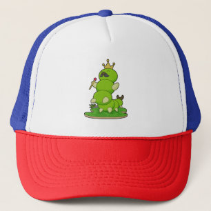 Gorra De Camionero Caterpillar como rey con corona