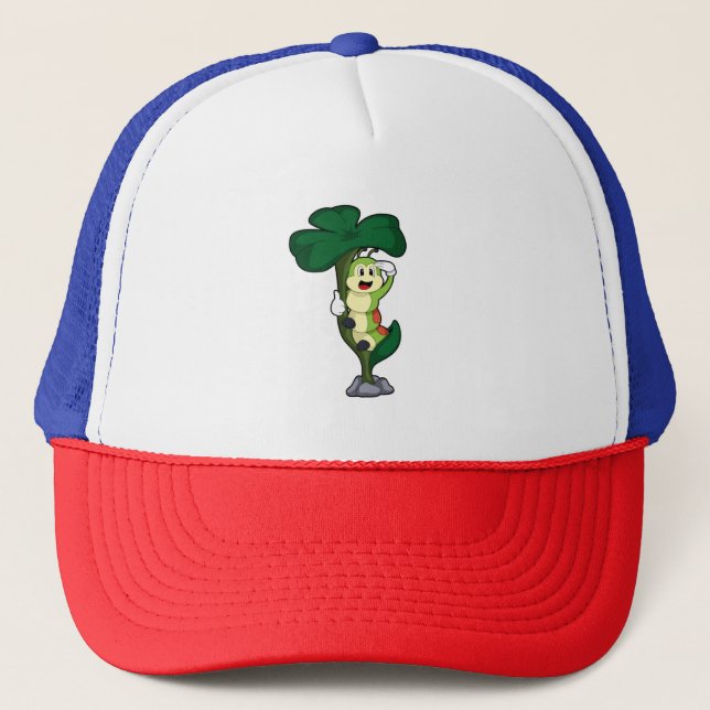 Gorra De Camionero Caterpillar con hoja (Anverso)