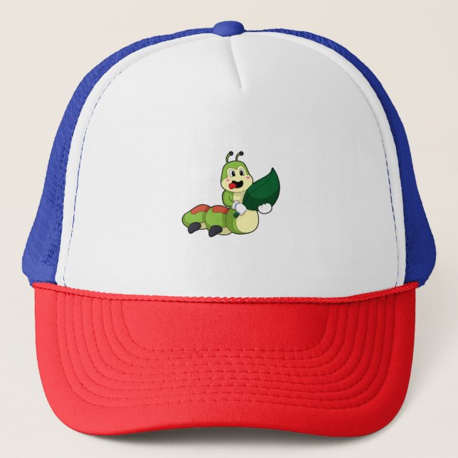 Gorra De Camionero Caterpillar con hoja (Anverso)