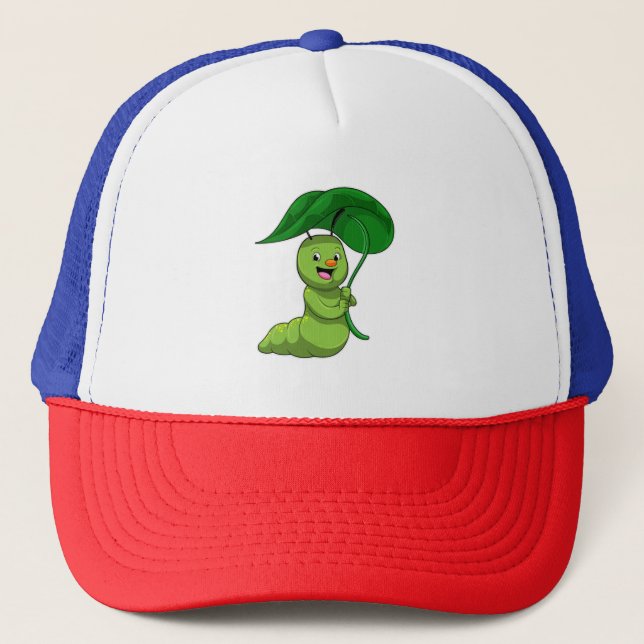 Gorra De Camionero Caterpillar con hoja como parasol (Anverso)