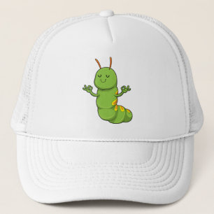 Gorra De Camionero Caterpillar en la meditación del yoga