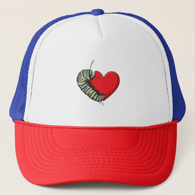 Gorra De Camionero Caterpillar Love Heart (Anverso)