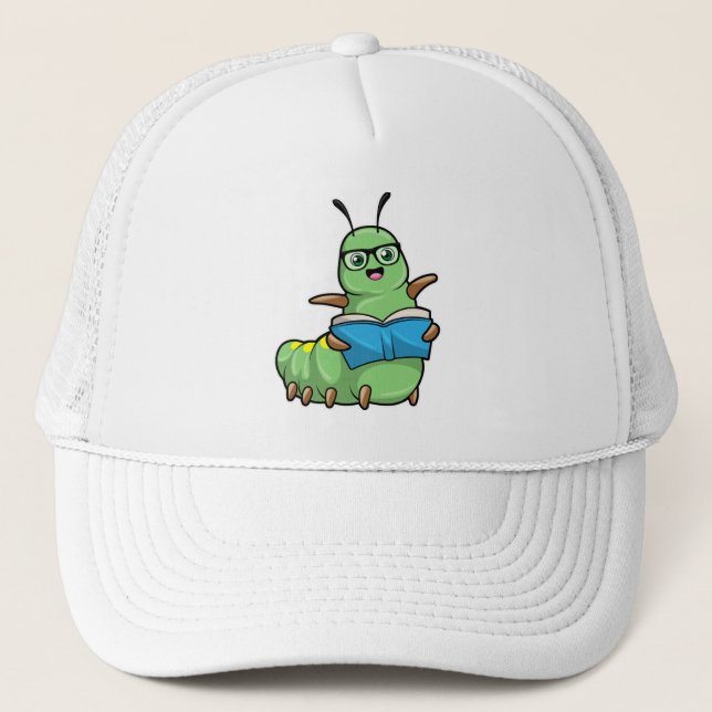 Gorra De Camionero Caterpillar tal como está nervioso con libros y ga (Anverso)