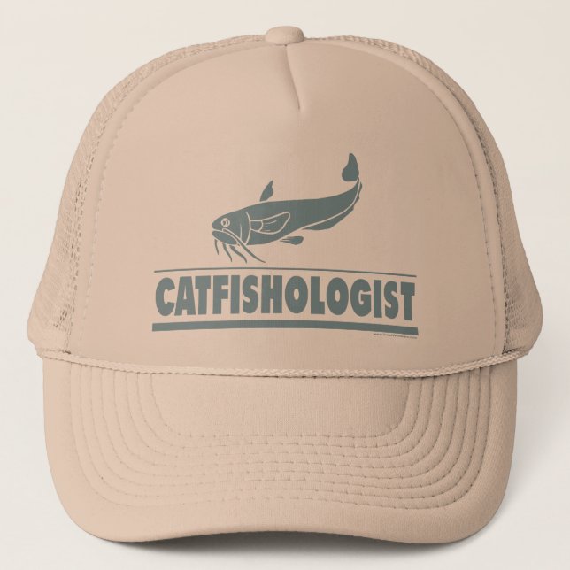 Gorra De Camionero Catfish-ólogo - Pesca, Cocina (Anverso)